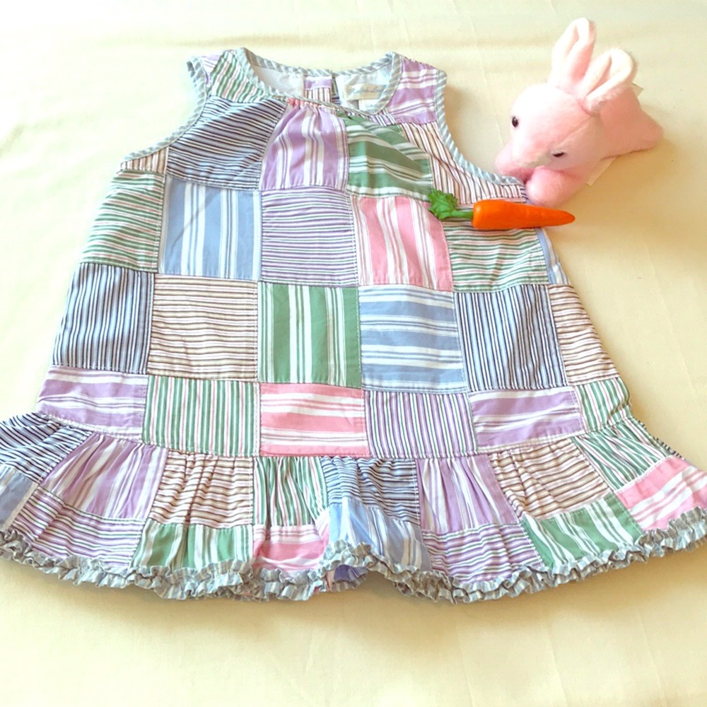Ralph Lauren pastel patchwork dress